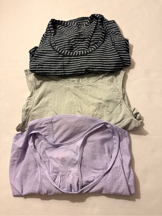lululemon athletica Tops - lululemon athletica Tank Tops - Black Striped, Sage Green, Light Lavender
